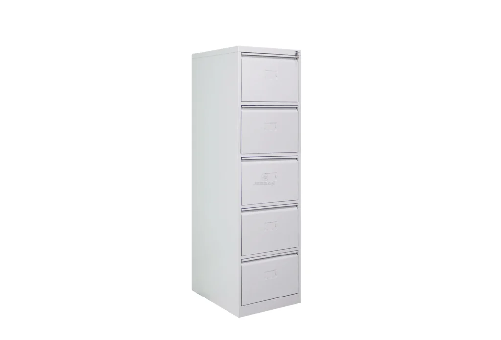 Beşli Klasör Dolabı Beyaz Çapraz