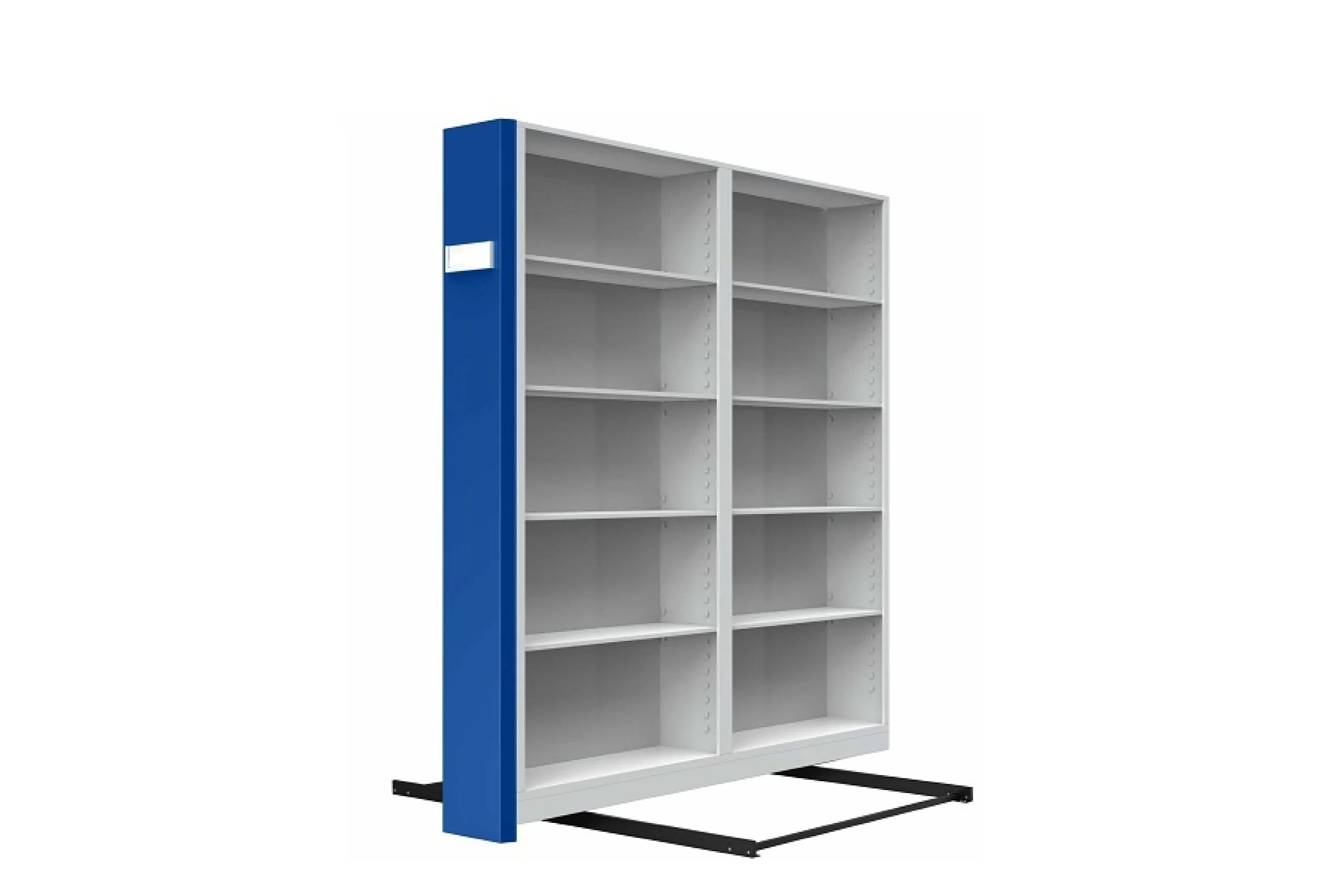 İkili Tek Yüzlü Arşiv Dolabı Mavi Çapraz