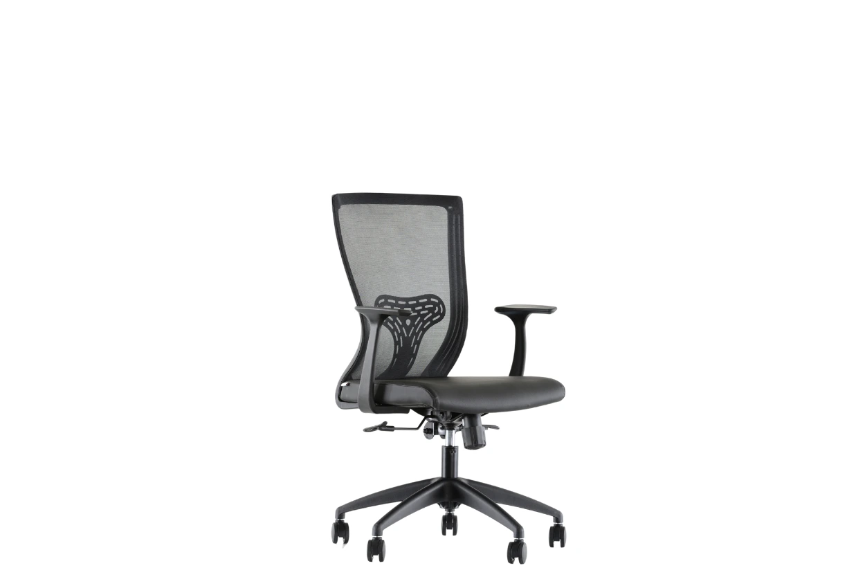 Roll Çalışma Koltuğu Siyah Çapraz