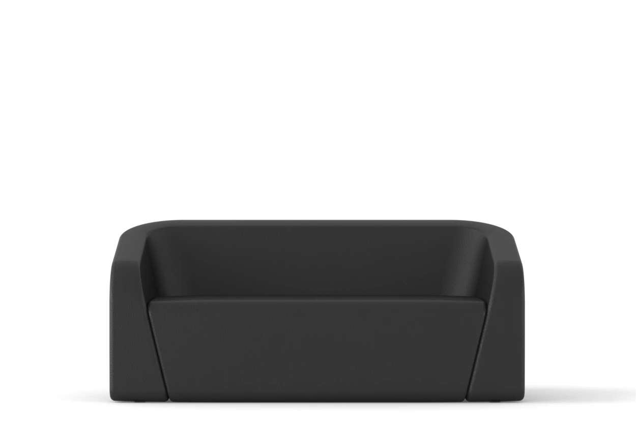 Caldor İkili Kanepe Siyah Ön