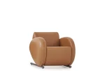 Fiora Tekli Koltuk Kahverengi Yan