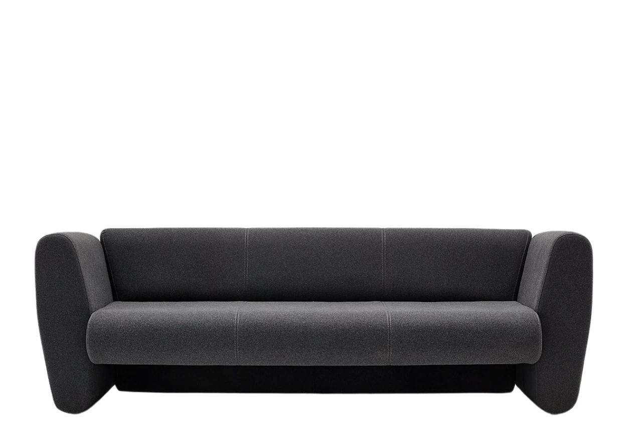 Prag Üçlü Kanepe Gri Ön